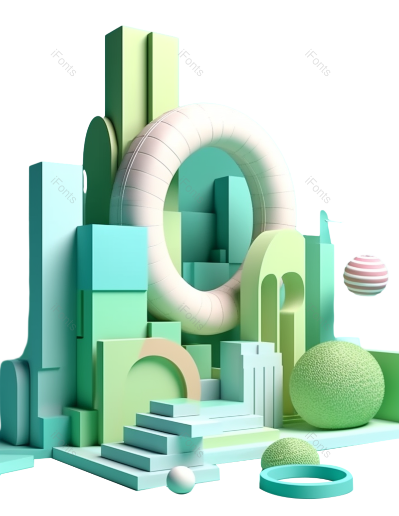 插画图片,抽象元素,几何形状PNG,简单免抠素材